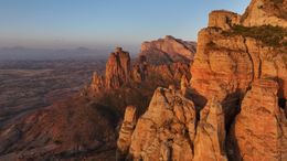 Abuna Yemata Church in Ethiopia Sunset