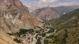 Anzob Village in Tajikistan