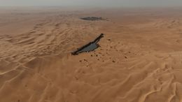 Libya&#x27;s Oasis Lake Aerial