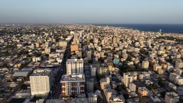 Beautiful Aerial of Mogadishu Somalia