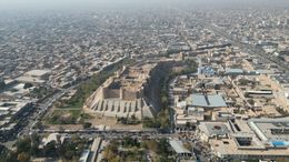 Aerial of Herat Citadel in Afghanistan