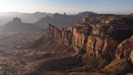 Gheralta Mountains during Sunrise in Tigray Ethiopia