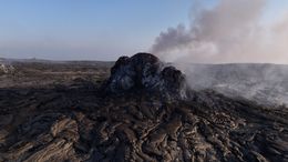 Erta Ale Volcano Sunrise Close Up
