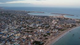 Aerials of Kismayo Somalia