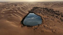 Oasis Lake in Libya