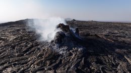 Erta Ale Volcano Close Up Aerial