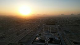 Aerial of Kandahar during Sunset