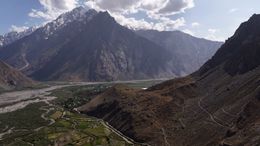 Scenic Village on Tajikstan &amp; Afghanistan Border