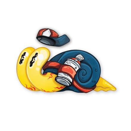 'EQUIPPED' SNAIL / 3D PAINTING