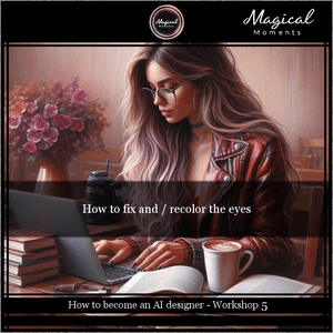 How to become an AI designer - Workshop 5 - How to fix and / or recolor eyes