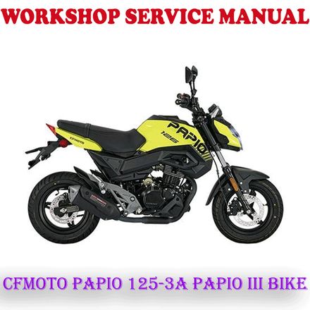 CFMOTO PAPIO 125-3A CF MOTO PAPIO III BIKE REPAIR SERVICE MANUAL (PDF DOWNLOAD)
