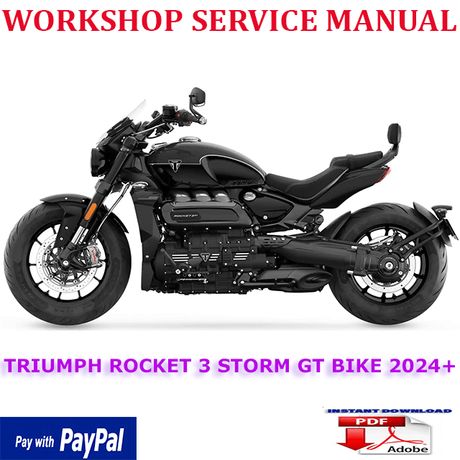 TRIUMPH ROCKET 3 STORM GT BIKE 2024 ONWARD WORKSHOP SERVICE REPAIR MANUAL (INSTANT DOWNLOAD)