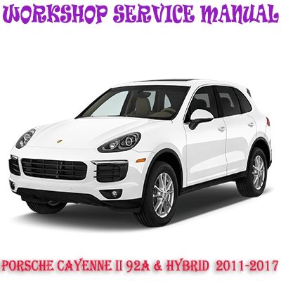 PORSCHE CAYENNE II 92A HYBRID 2011-2017 WORKSHOP SERVICE REPAIR MANUAL PDF DOWNLOAD