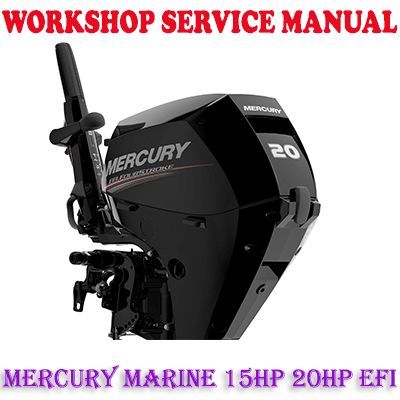 MERCURY MARINE 15HP 20HP EFI OUTBOARD MOTOR 2017+ WORKSHOP SERVICE REPAIR MANUAL (PDF DOWNLOAD)