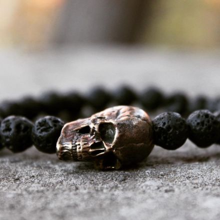 Stone bracelet - Skull