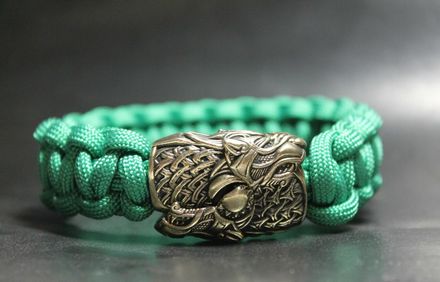 Paracord bracelet &quot;Wolves of Odin&quot;