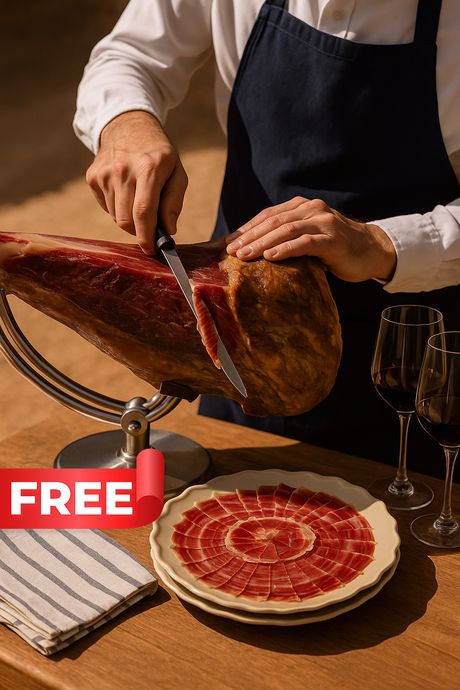 Masterful Jamón Carving With Elegant Serving Presentation