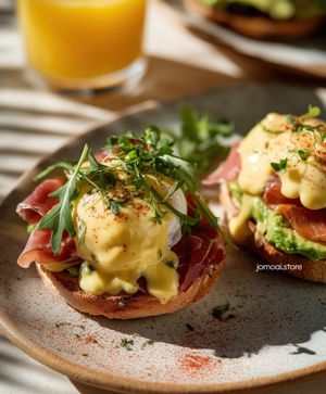 Eggs Benedict On Brioche With Prosciutto And Avocado