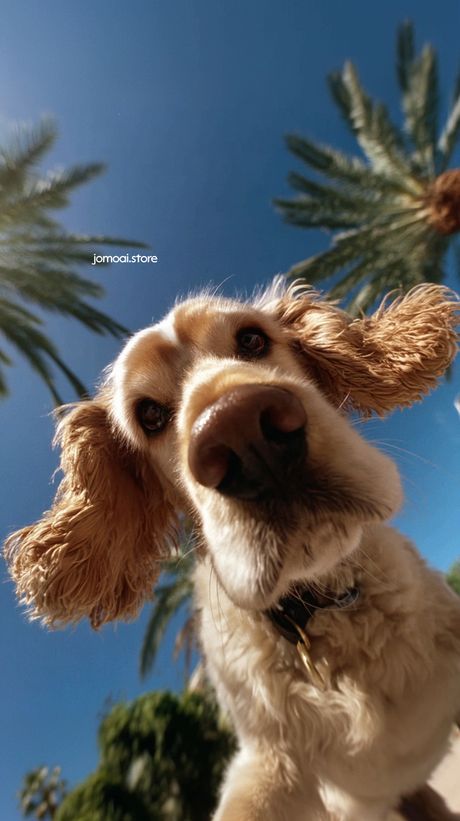Curious Dog Sniffing Camera in Slow Motion – Rustic Farmhouse Pet Aesthetic