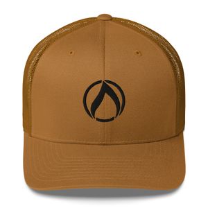Dark Circle Flame Logo Hat
