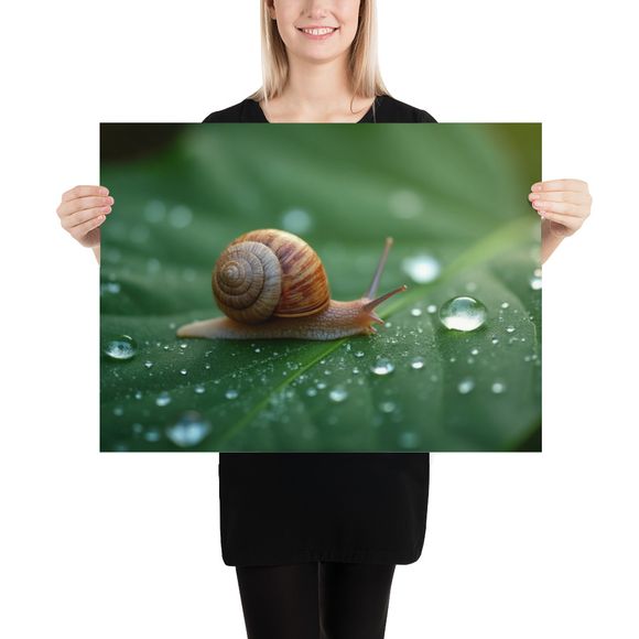 Journey of the Snail: Raindrop Reflections