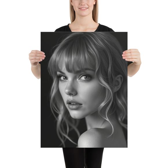 Monochrome Muse: The Intense Glare