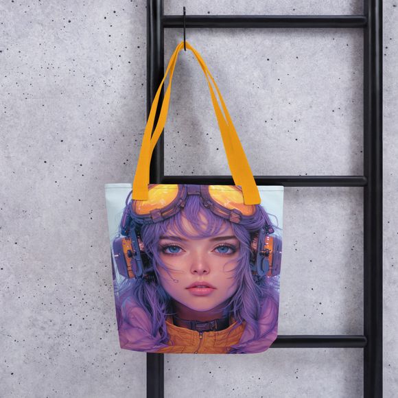 &quot;Cyberpunk Vision&quot; All-Over Print Tote Bag