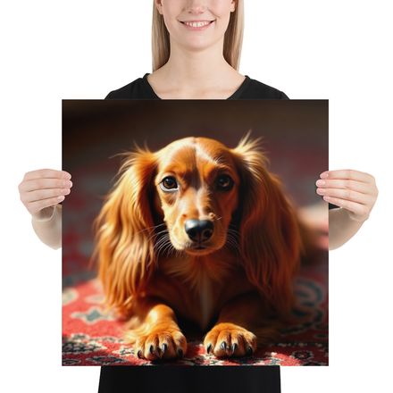 Copper Coat: Long-haired Dachshund