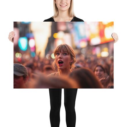 A Candid Gaze - Taylor Swift in the Crowd