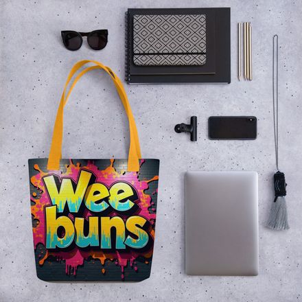 &quot;Wee Buns&quot; Easy Slang Tote Bag