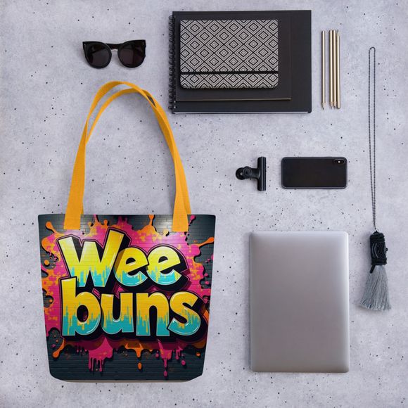 &quot;Wee Buns&quot; Easy Slang Tote Bag
