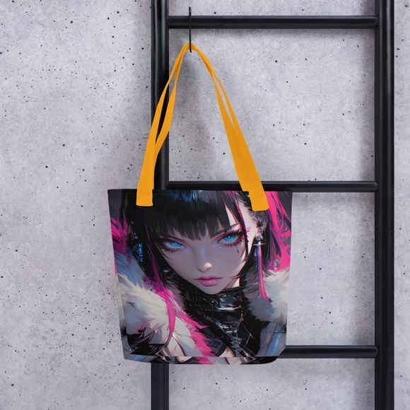 &quot;Cheeky Fuzzball&quot; All-Over Print Tote Bag