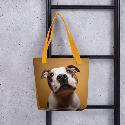 Curious Cadence: Staffie in Gold