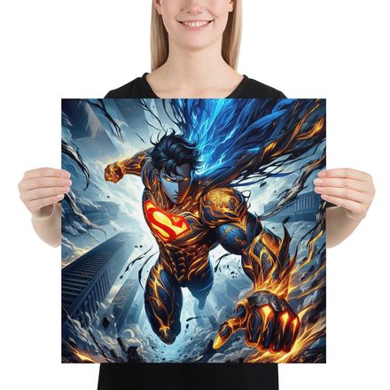 &quot;Ember Core&quot; Superhero Poster