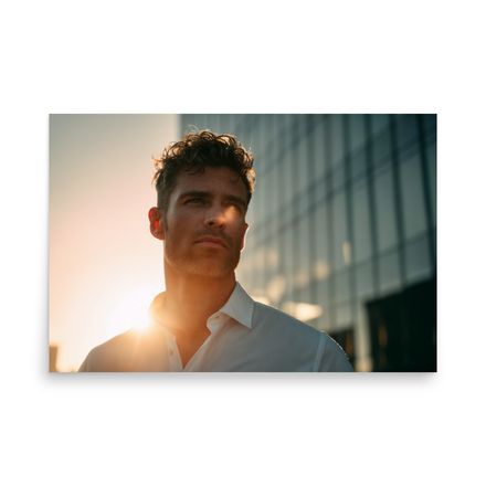 Golden Hour Ambition - Urban Light Portrait