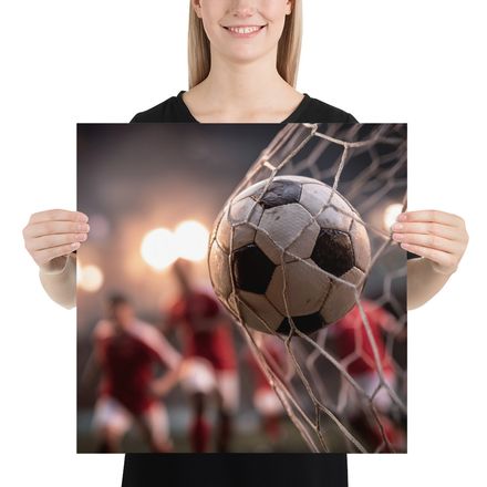 The Moment of Victory: A One-of-a-Kind AI Art Print
