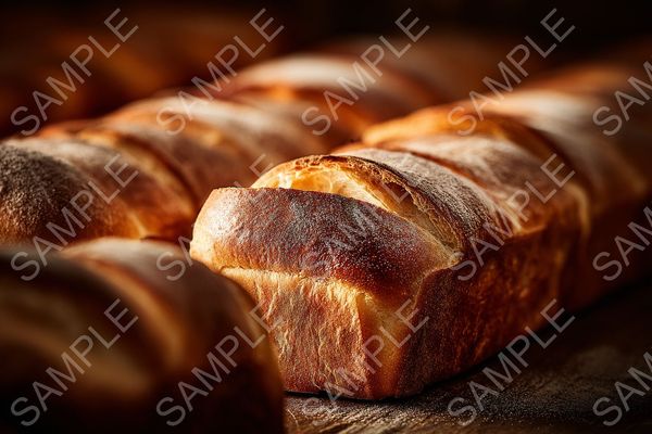 Rustic Loaves: 24 Ultra-Realistic AI Prints of Fresh Artisan Bread