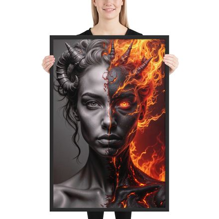 The Duality of Flames: Angel and Daemon
