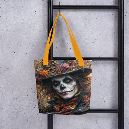 The Autumn Mad Hatter Tote Bag: A Whimsical Wonderland
