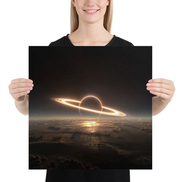 Jupiter&#x27;s Radiance: One-of-a-Kind Space Art by WHATAPRINT