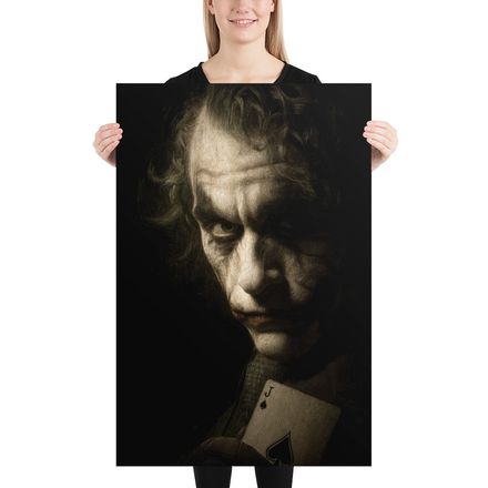 The Joker: Ace of Spades Portrait Art Print by WHATAPRINT