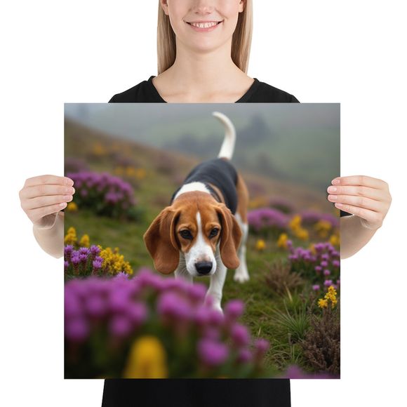 Meadow Wanderer: Curious Beagle