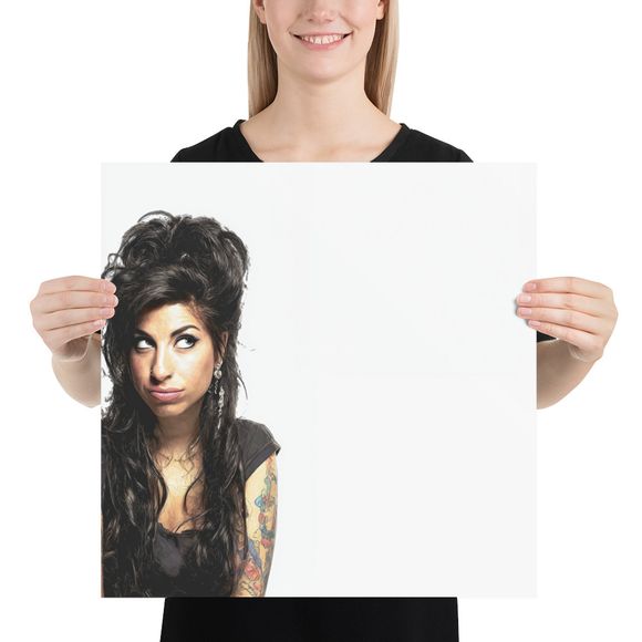 Amy Winehouse: Playful Spirit Art Print by WHATAPRINT