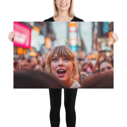 Taylor Swift: A Captivating AI Art Print by WHATAPRINT