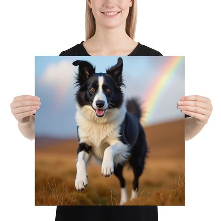 Pure Joy: Border Collie &amp; Rainbow