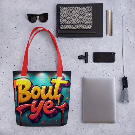 &quot;Bout ye&quot; Northern Irish Greeting Tote Bag 