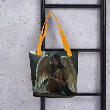 &quot;Paradoxical Angel&quot; All-Over Print Tote Bag