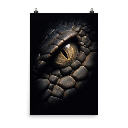 Mesmerizing Reptile Eye Art Print by WHATAPRINT