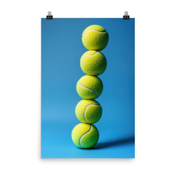 Stacked Perfection: A Unique AI Art Print