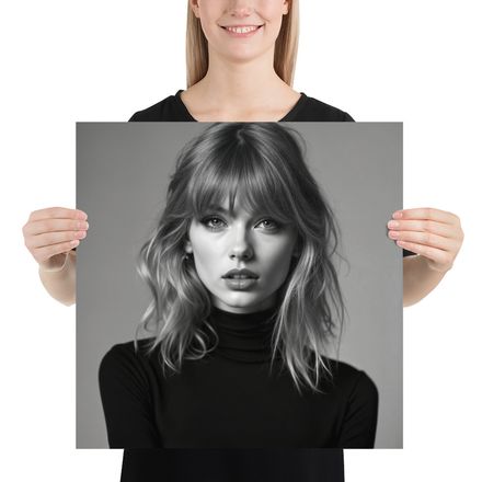 Timeless Muse in Monochrome